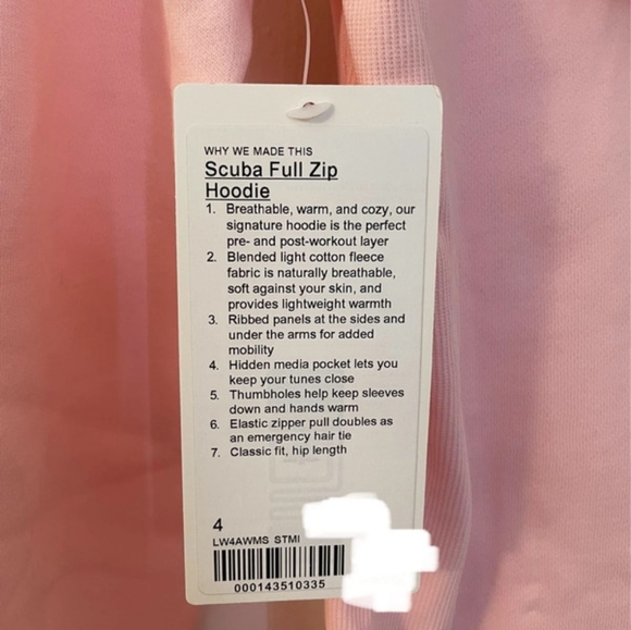 Lululemon Scuba Hoodie Strawberry Milkshake - Picture 4 of 4